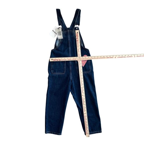 Desigual Girls Denim Overalls 7/8 NWT Hearts & Studs - Picture 6 of 9